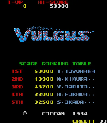 Vulgus (Japan?) screen shot title